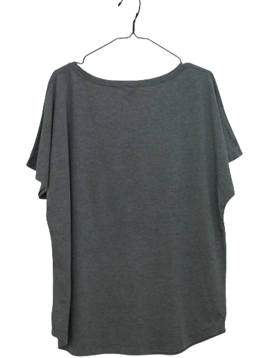 Γκρι tshirt με αποτύπωμα -