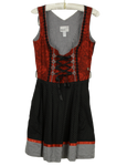 Tyrolean style φόρεμα με ράντες - XS/S