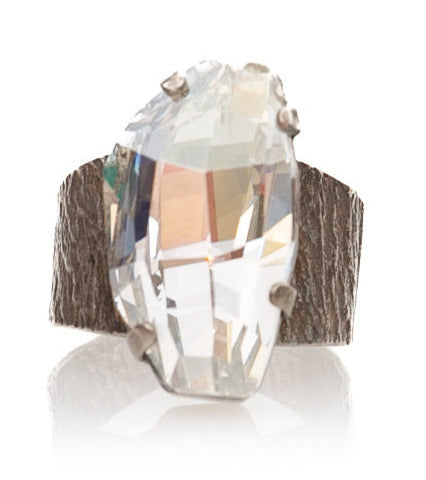 Χειροποίητο δαχτυλίδι με κρύσταλλο Swarovski