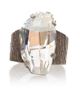 Χειροποίητο δαχτυλίδι με κρύσταλλο Swarovski