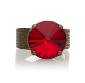  Χειροποίητο δαχτυλίδι με κρύσταλλο Swarovski