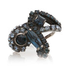  Χειροποίητο δαχτυλίδι με κρύσταλλα Swarovski
