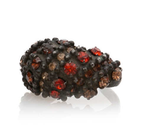 Χειροποίητο δαχτυλίδι με κρύσταλλα Swarovski