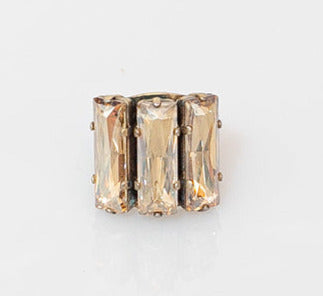 Χειροποίητο δαχτυλίδι με κρύσταλλα Swarovski