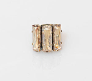 Χειροποίητο δαχτυλίδι με κρύσταλλα Swarovski